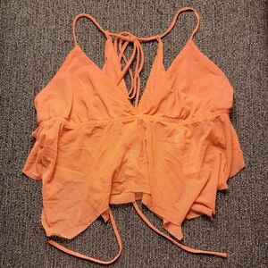 UO sheer coral crop